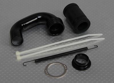 16mm Exhust Header (Black)