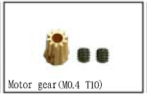 Motor Gear (M0.4 10T) for SJM 180 Helicopter MT8036