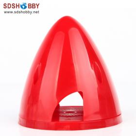 2 Slot Nylon Spinner 2.75in/70mm--Red Color for 2 Blades Propeller