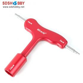 Wrench 14mm/ 3mm/ 4mm-Red for EME DLE Gas Engine