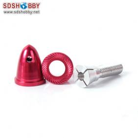 Aluminum Bullet Propeller Adaptor 3.17mm Red Color