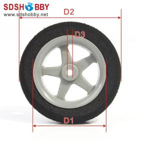 Super Light RC Airplane Sponge Wheel Φ36 x H8mm