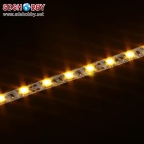 Yellow 1 Meter Super Bright Non-water-tight LED Night Strip Light/ LED Strap Light/ LED Light Bar 12V with 3M Adhesive Patch