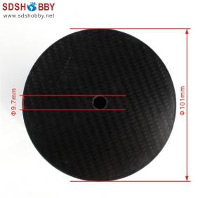 RC Model 4″ (101.6mm) Carbon Fiber Spinner with Carbon Fiber Back plate 3K Surface Processing