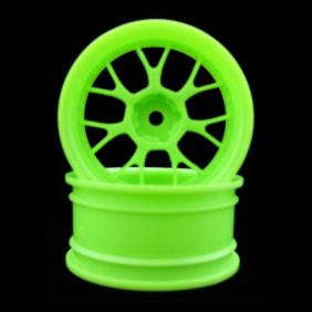 Wheel Hub Rim only For 1/10 Racing Car   Green   Color (2pcs)