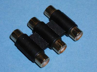 RCA Triple Coupler for Video/Audio