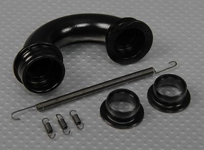 16mm Exhust Header (Black)