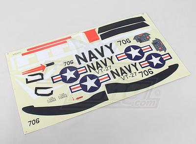 Durafly 1100mm T-28 Trojan - Sticker Sheet