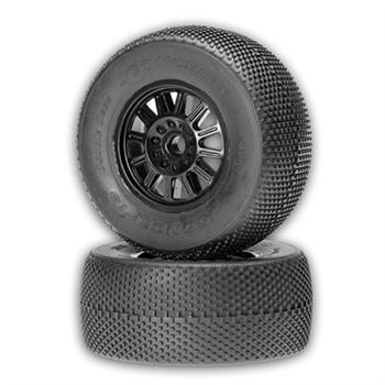 JConcepts Double Dees Slash Fr Tire Green w/Blck Whl (2 JCI30433230