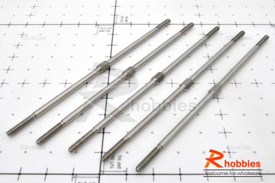 Î¦2.9 x L4.25"(108mm) Hexagon Stainless Steel Push Rod (5pcs/set)