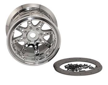 Axial Oversize Bead Lock 8 Spoke Chrome Wheel (2) 40 Series AXI8043