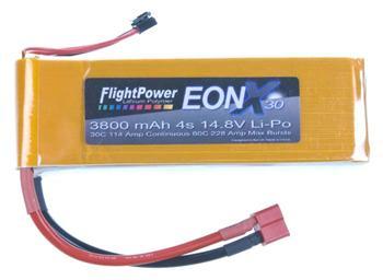 FlightPower EONX 30 LiPo 4S 14.8V 3800mAh 30C FPWEONX30-38004S