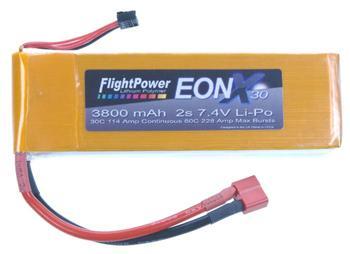 FlightPower EONX 30 LiPo 2S 7.4V 3800mAh 30C FPWEONX30-38002S