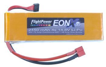 FlightPower EONX 30 LiPo 4S 14.8V 2450mAh 30C FPWEONX30-24504S