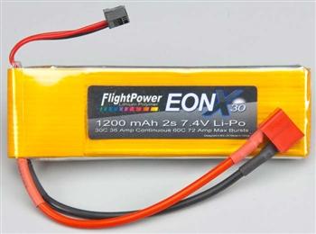 FlightPower EONX 30 LiPo 2S 7.4V 1200mAh 30C FPWEONX30-12002S