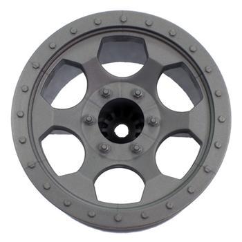 DE Racing Trinidad ST Wheels for Team Associated T4.1 / Silver DERSTAS