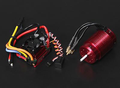 Turnigy TrackStar Waterproof 1/8 Brushless Power System 1900KV/120A